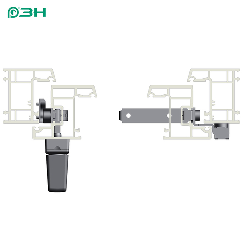 不带温控器的防火窗五金系统