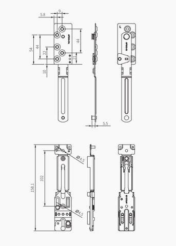 隐藏式防脱安全锁AFS03L