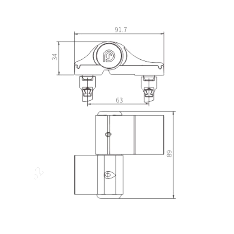 平开门 3D 铰链 JX48C