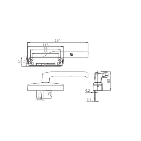 平开窗执手 CZH23GR/L
