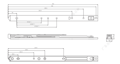 OEM SS304 窗户摩擦撑 HHT14