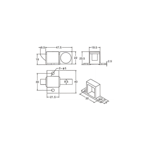 最优惠价格平开窗埋头螺栓 MX507B
