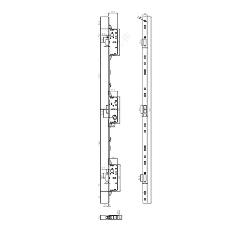不锈钢定制平开门锁体 P0725-TY